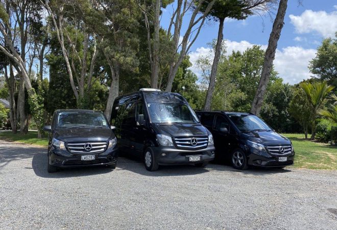 Luxury black Mercedes vans